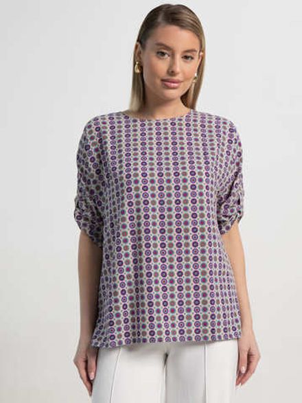 Блуза Альбера (сиреневая) Б15518-30М LT Collection