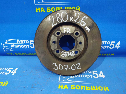 Диск тормозной передний PEUGEOT 307 2006