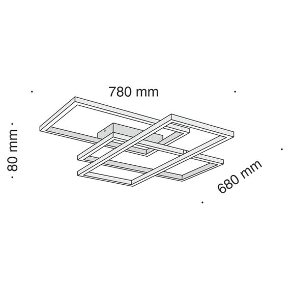 Потолочный светодиодный светильник Maytoni Line MOD015CL-L80B