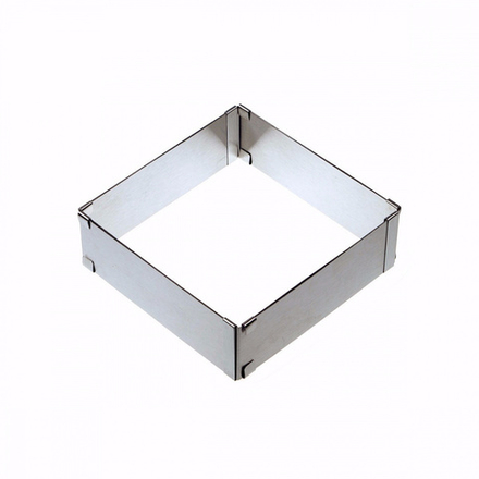 Форма металлическая раздвижная КВАДРАТ h10 10x18 см. (1 шт.)