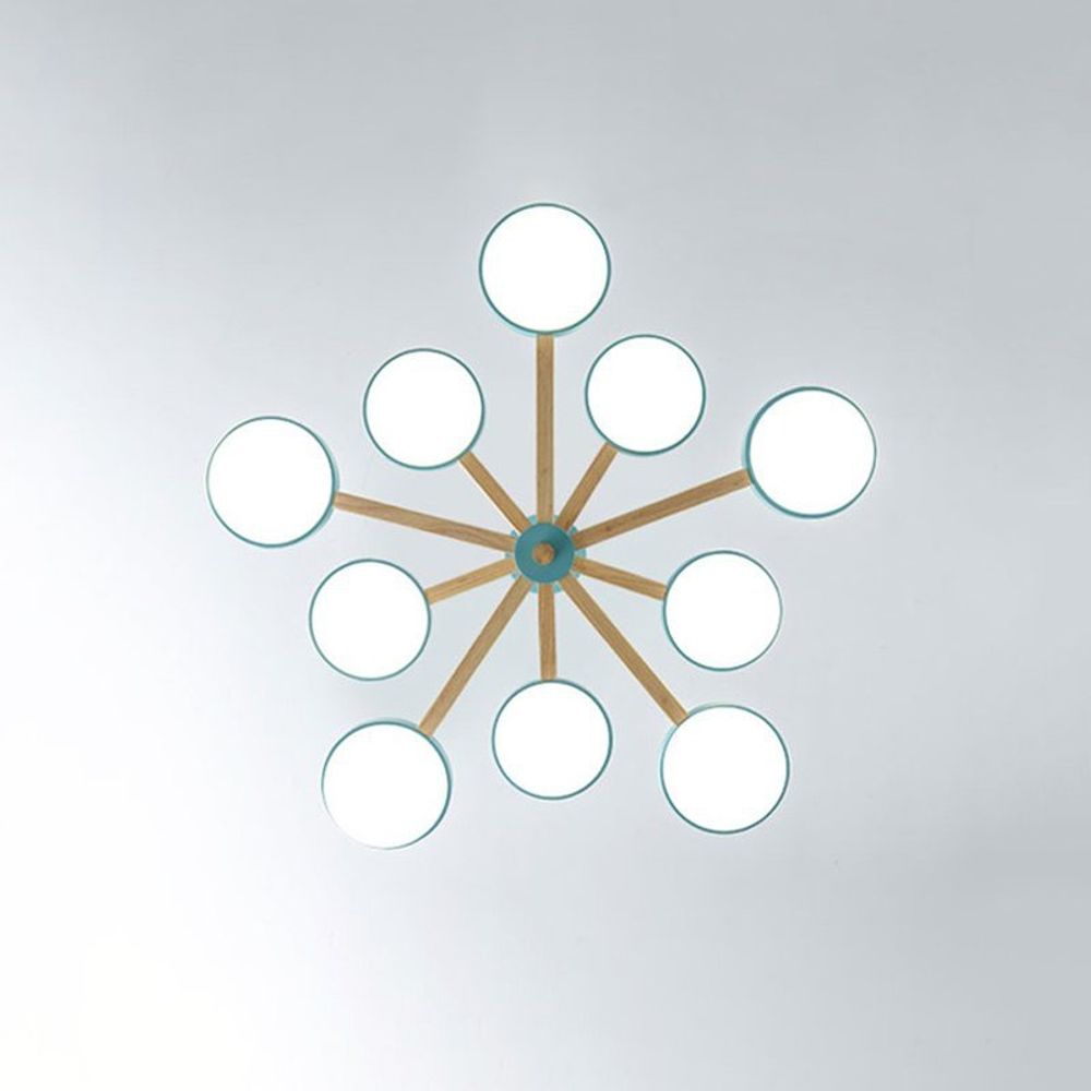 Люстра на штанге TURNA DBL L10 Blue