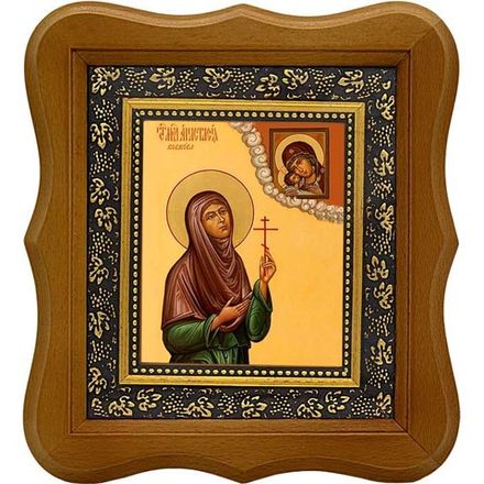 Анастасия Бобкова, послушница, преподобномученица. Икона на холсте.