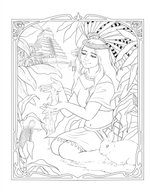 Soul Goddess. Coloring book