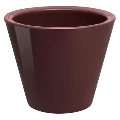 Кашпо для цветов пластиковое 5л d-23 см «Классика» Бордо