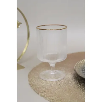 Бокал для вина 260мл «Opera» с золотой каймой