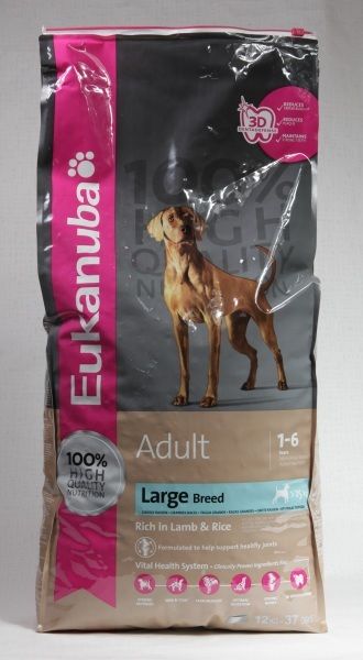 Eukanuba Adult Large Breed для Крупных Пород Ягненок с Рисом
