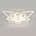 Потолочный светодиодный светильник 150Вт, 9045лм, 3000-6000K, Ra>80, плавная регулировка мощности, изменение цветовой температуры, пульт, металл/акрил, белый