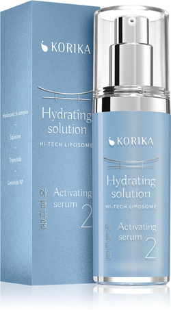 KORIKA HI-TECH LIPOSOME Hydrating solution Activating serum - интенсивно увлажняющая сыворотка /   30  ml  / GTIN 8059300538654