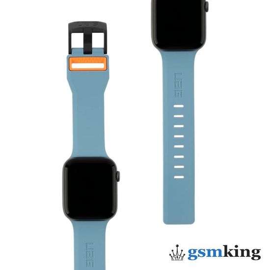 UAG Civilian Silicone Watch Strap for Apple Watch 42|44|45mm Slate / Orange (Синий)19148D115497