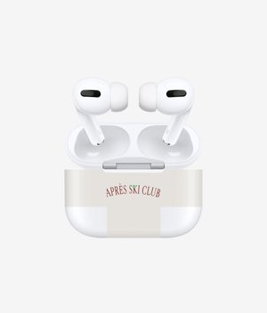 Виниловая наклейка SKI CLUB для AirPods