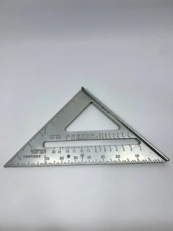 Угольник столярный линейка Свенсона метрический 180мм, Алюминий