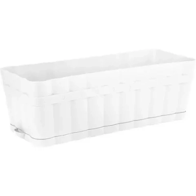 Ящик д/цветов Изюминка 6л прямоугольный (белый) (комплект 24 шт)