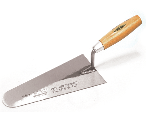 Мастерок штукатурный с деревянной ручкой 24 см Kitan 604