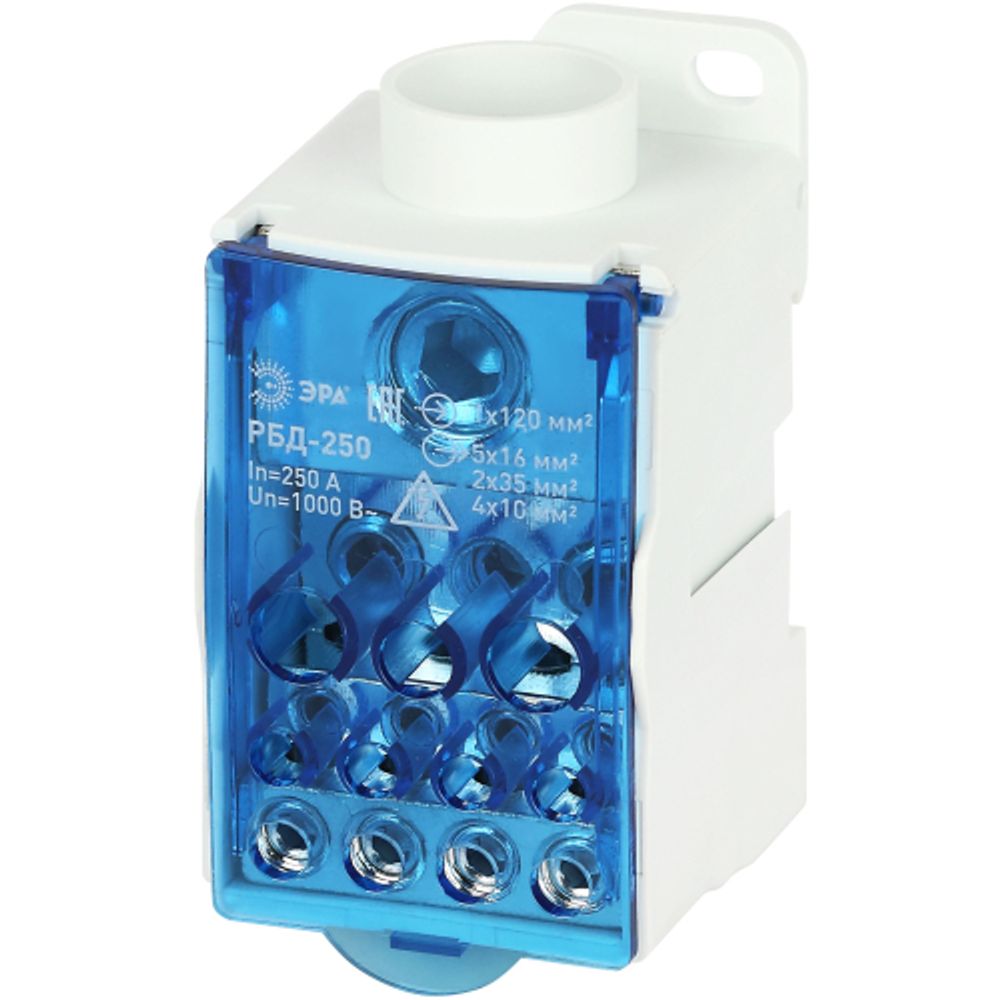 Распределительный блок на DIN-рейку ЭРА NO-122-42 РБД-250А | Блоки распределительные РБД