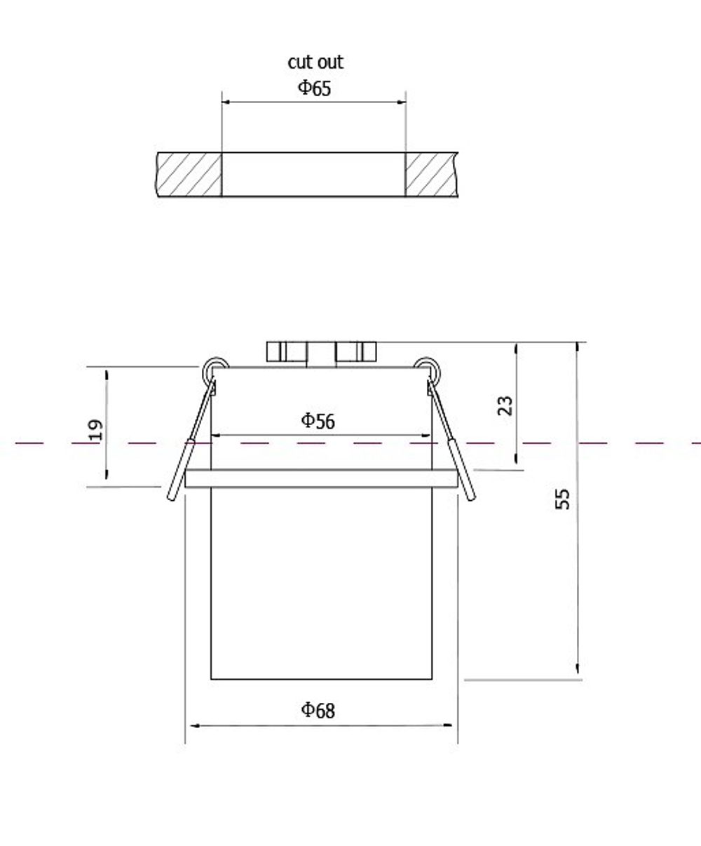 Встраиваемый светильник Maytoni Reif DL050-01W