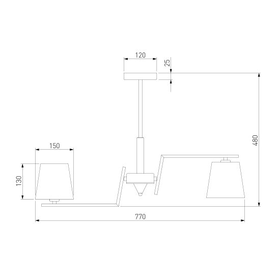60149/8/ потолочный светильник/ латунь Smart