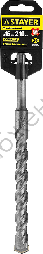 STAYER Бур SDS-plus 16 x 210 мм, Professional