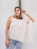 Асимметричный бохо-топ молочный