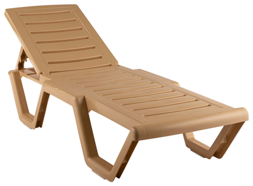 Лежак Атлант арт.4379-GS, пластик (бежевый)