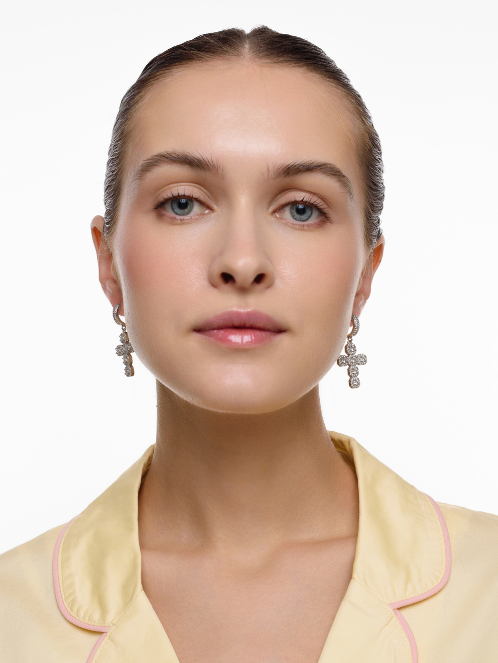 Серьги White Cross Dimonds Silver