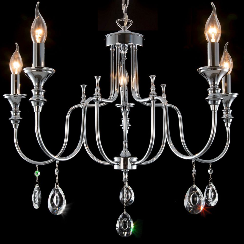 Citilux Рига CL437151 Люстра подвесная Хром