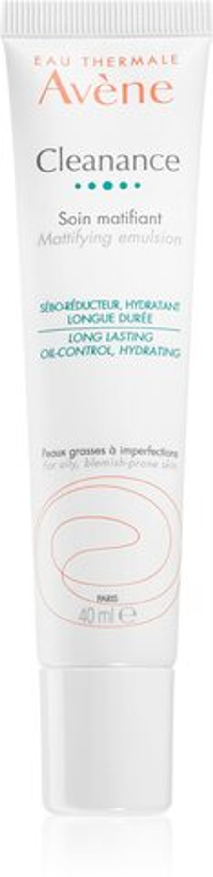 Avene Cleanance - матирующий флюид для жирной кожи, склонной к акне /   40  ml  / GTIN 3282770207828