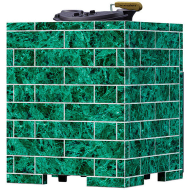 Печь для бани Авангард ЗК25П2 в облицовке Оптима 725/40 Змеевик кирпич