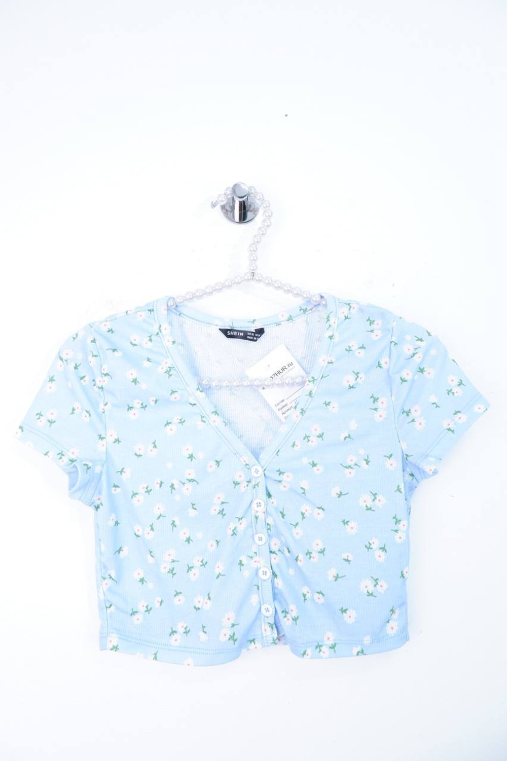 Топ Shein в рубчик на пуговичках, маркировка XS, визуально 42 размер