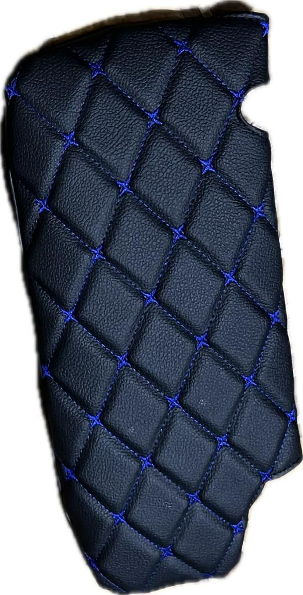 Чехлы на козырьки ЛАДА Приора Priora (синяя нить Бабочка)