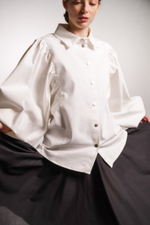 Юбка асимметричная однослойная из черного батиста