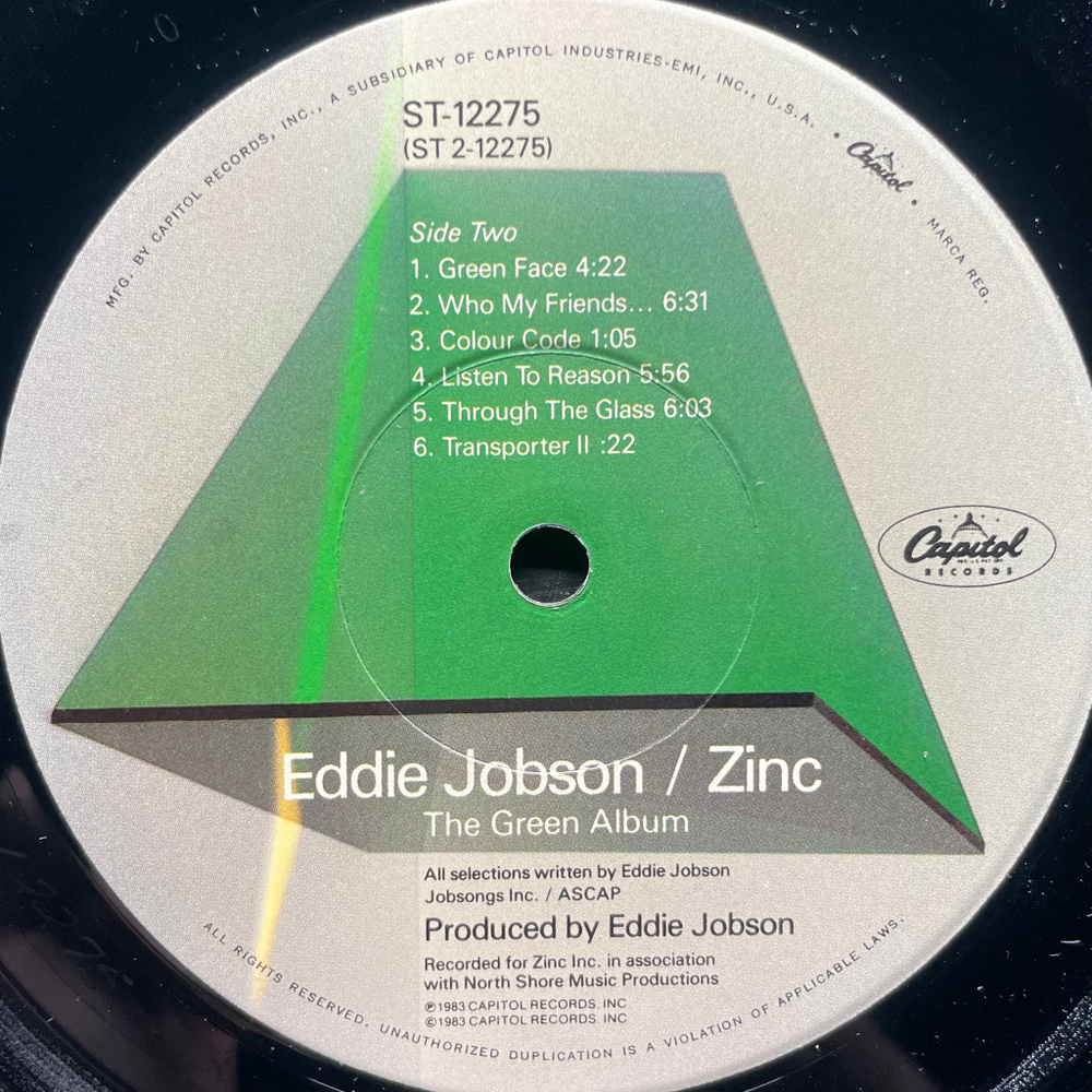 Eddie Jobson / Zinc – The Green Album (США 1983г.)
