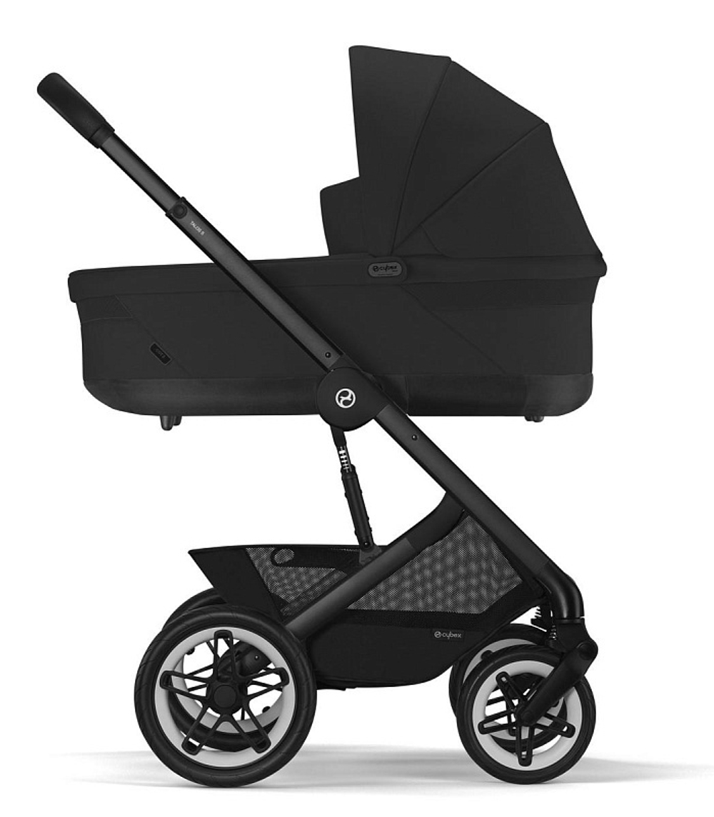 Коляска 2 в 1 Cybex Talos S Lux BLK Moon Black с дождевиком прогулочного блока