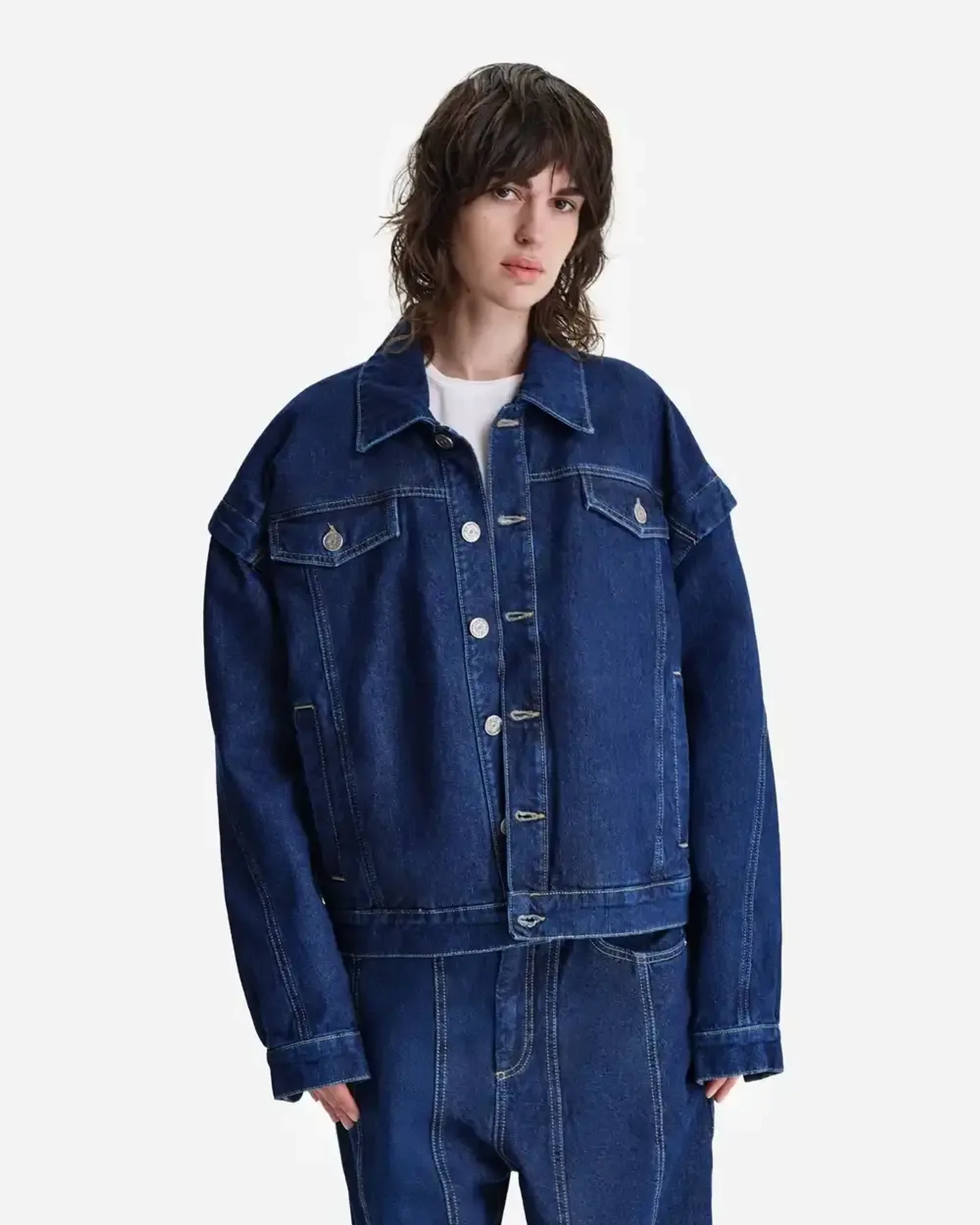 Куртка из денима синяя