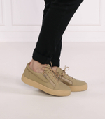 Кожаные кроссовки Giuseppe Zanotti - бежевый(RU20044)