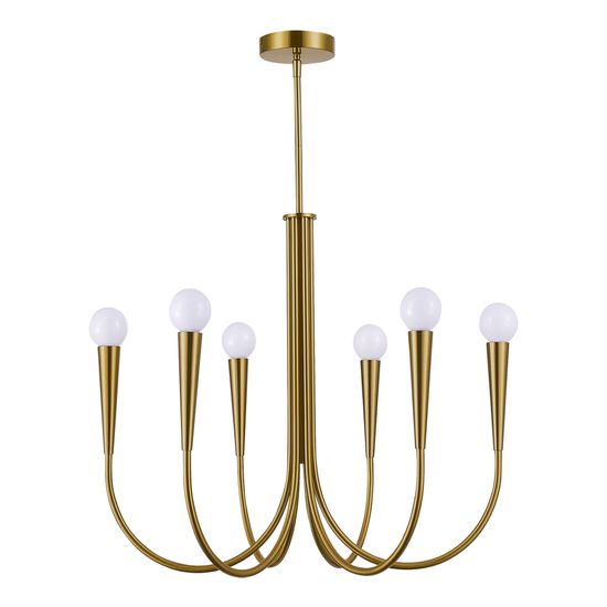 SL1243.303.06 Светильник подвесной ST-Luce Латунь E14 6*60W DUTCHESS