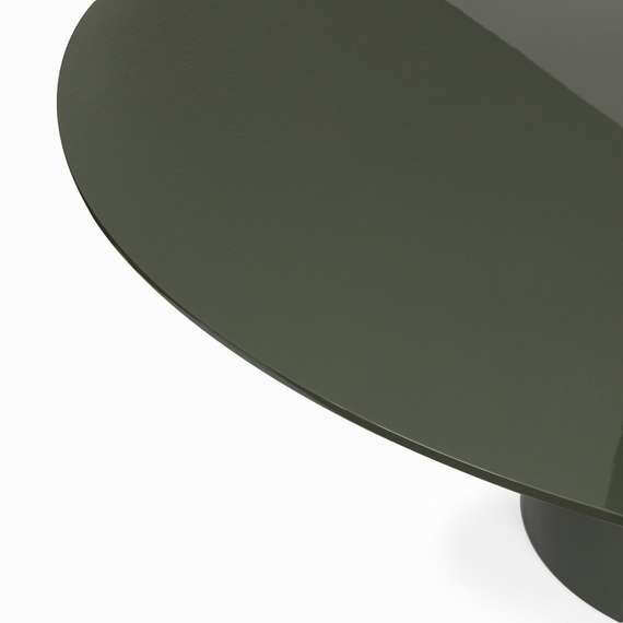 Обеденный стол Olli Ø160 см, зеленый глянец