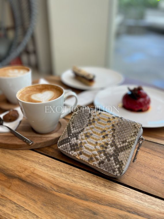 Мини кошелёк из кожи питона WA-123