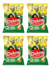 Кукурузные снеки Deluna Соевый соус и Васаби 85 г x 4 шт