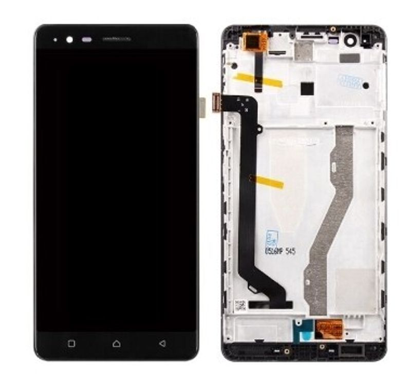 Дисплей для Lenovo K5 NOTE в сборе с тачскрином на рамке (Black)