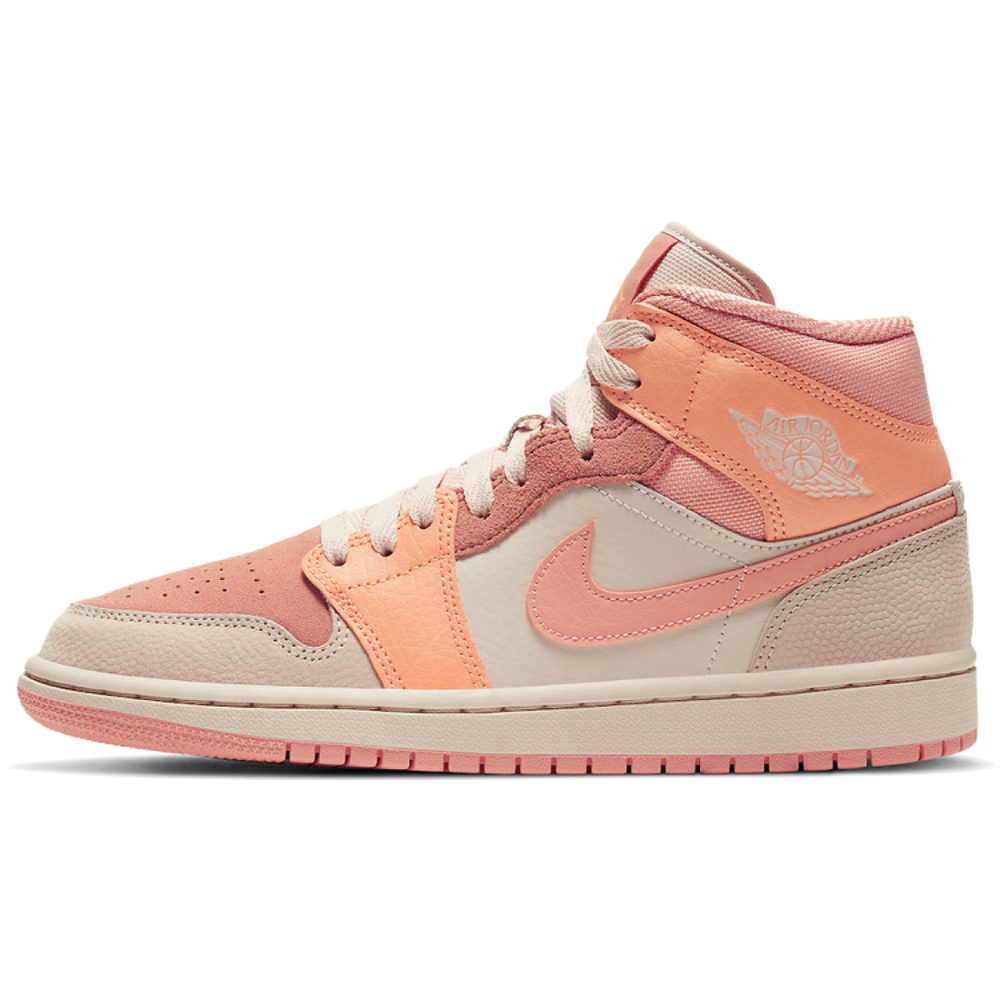 Кроссовки Air Jordan 1 Mid Apricot Orange