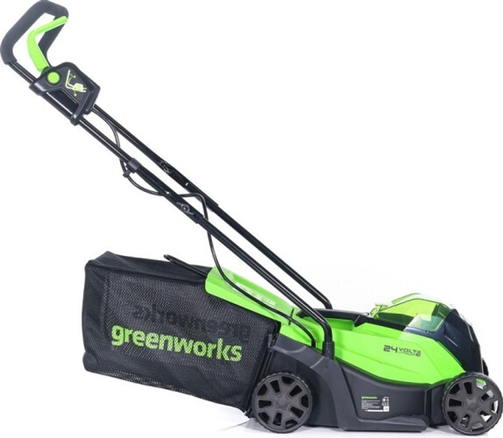 Газонокосилка аккумуляторная GREENWORKS GD24LM33 24V, 33 см, бесщеточная, без АКБ и ЗУ 2516107