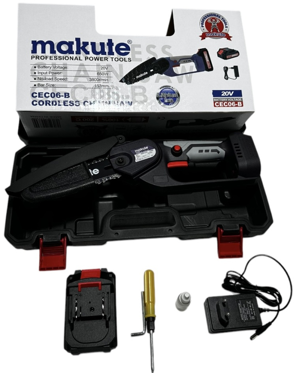 Аккумуляторная цепная пила Makute CEC06-BL