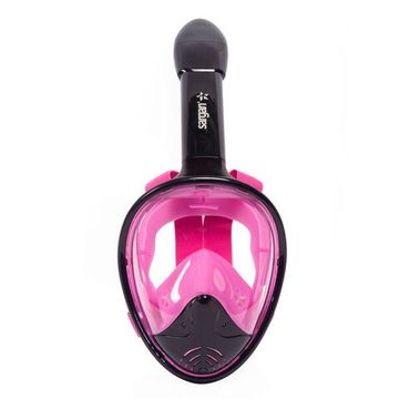 Маска полнолицевая Sargan Планета океан черная/розовая