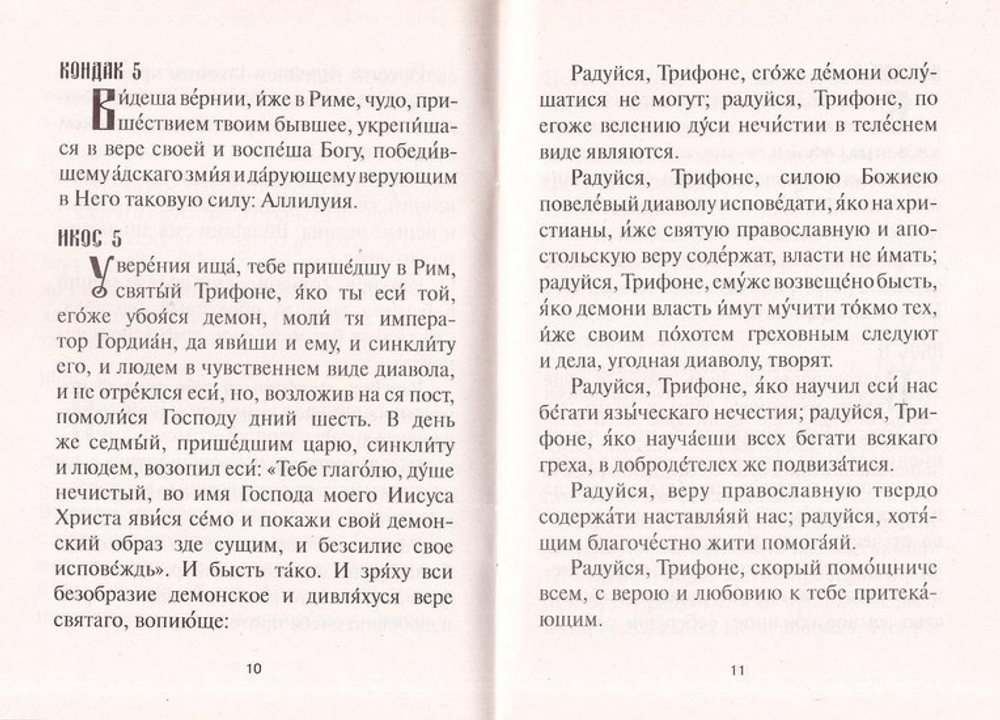 Акафист святому мученику Трифону