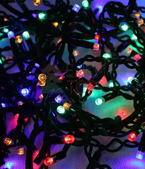 Светодиодная бахрома Sealed 3,2*0,9 м., 220V., 232 разноцветных LED ламп, черный каучук, Beauty Led (LL232-1-2M)