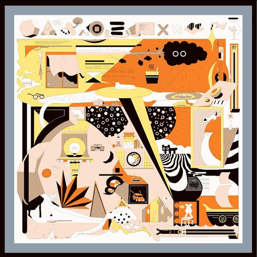 Платок 90x90 см AV-HA85301