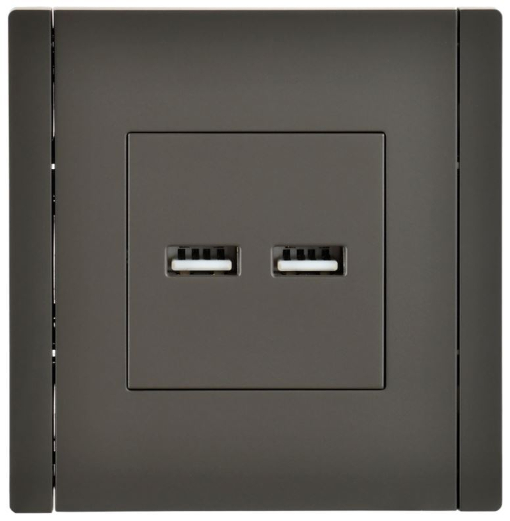 Розетка USB  IEK FP-U21-D31-K03