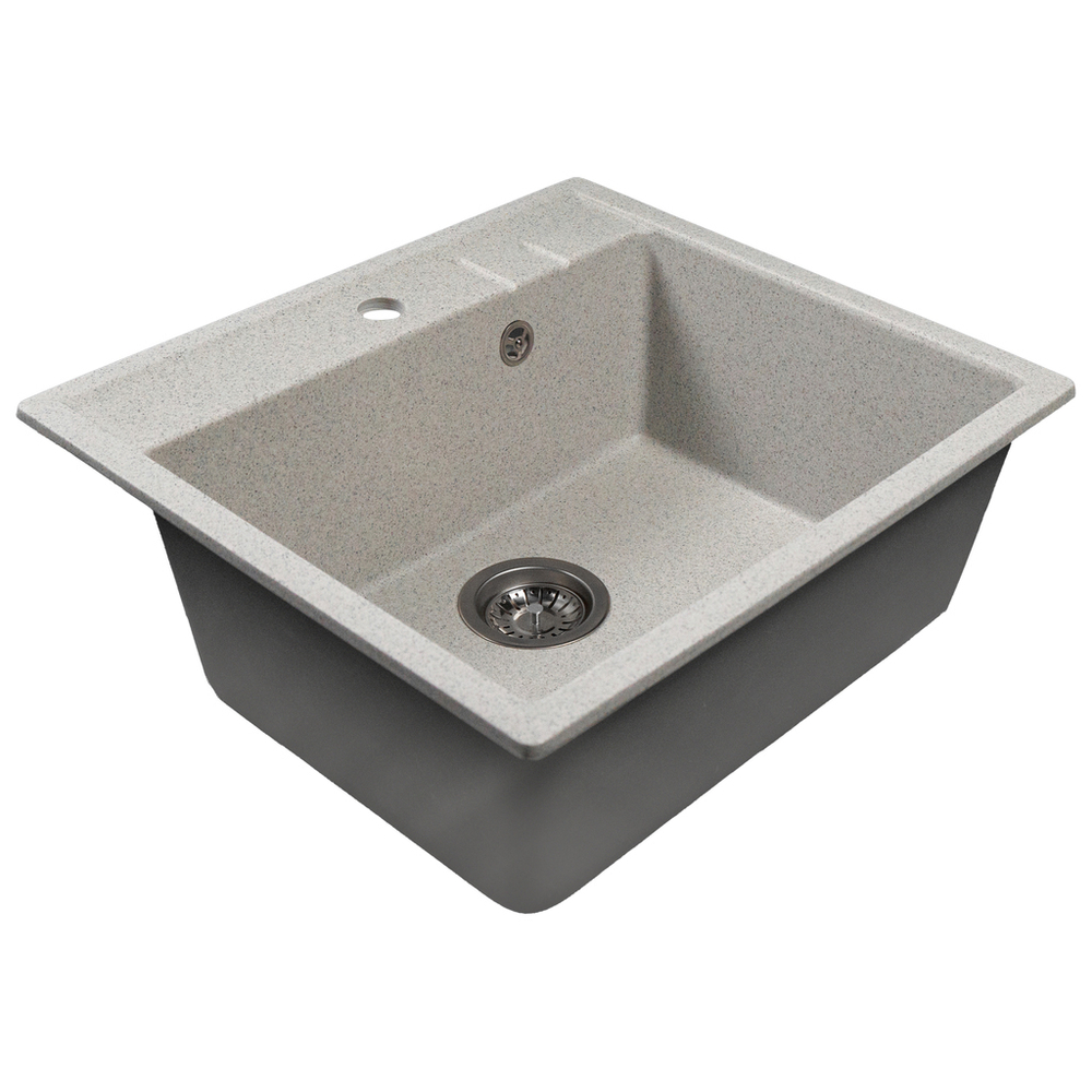 Мойка ML-GMS121 СТАНДАРТ прямоугольная, серый (310), 555*495*190мм