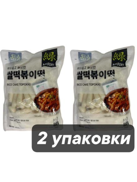 Рисовые палочки Токпокки Midori, 500 г, 2 шт