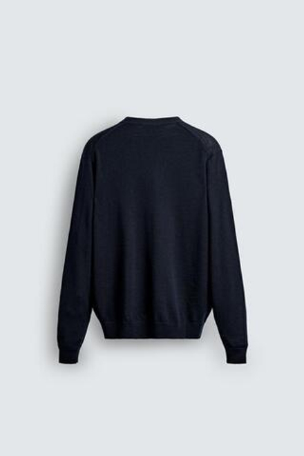 ZARA КАРДИГАН ИЗ 100% ШЕРСТИ, МОРСКОЙ СИНИЙ